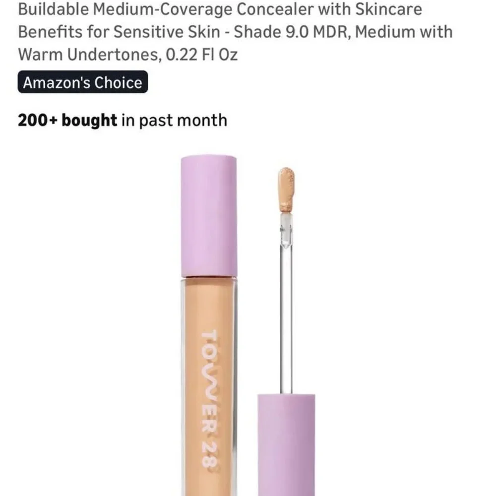 Tower 28 Beauty Swipe Serum Concealer Medium Coverage Shade 9.0MDR, Medium NEW